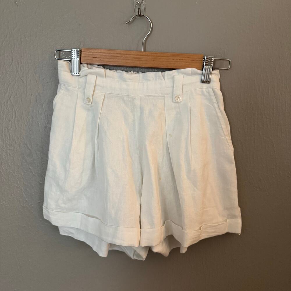 CLEOBELLA White High Rise Organic Cotton Size XS casual comfort summer spring
